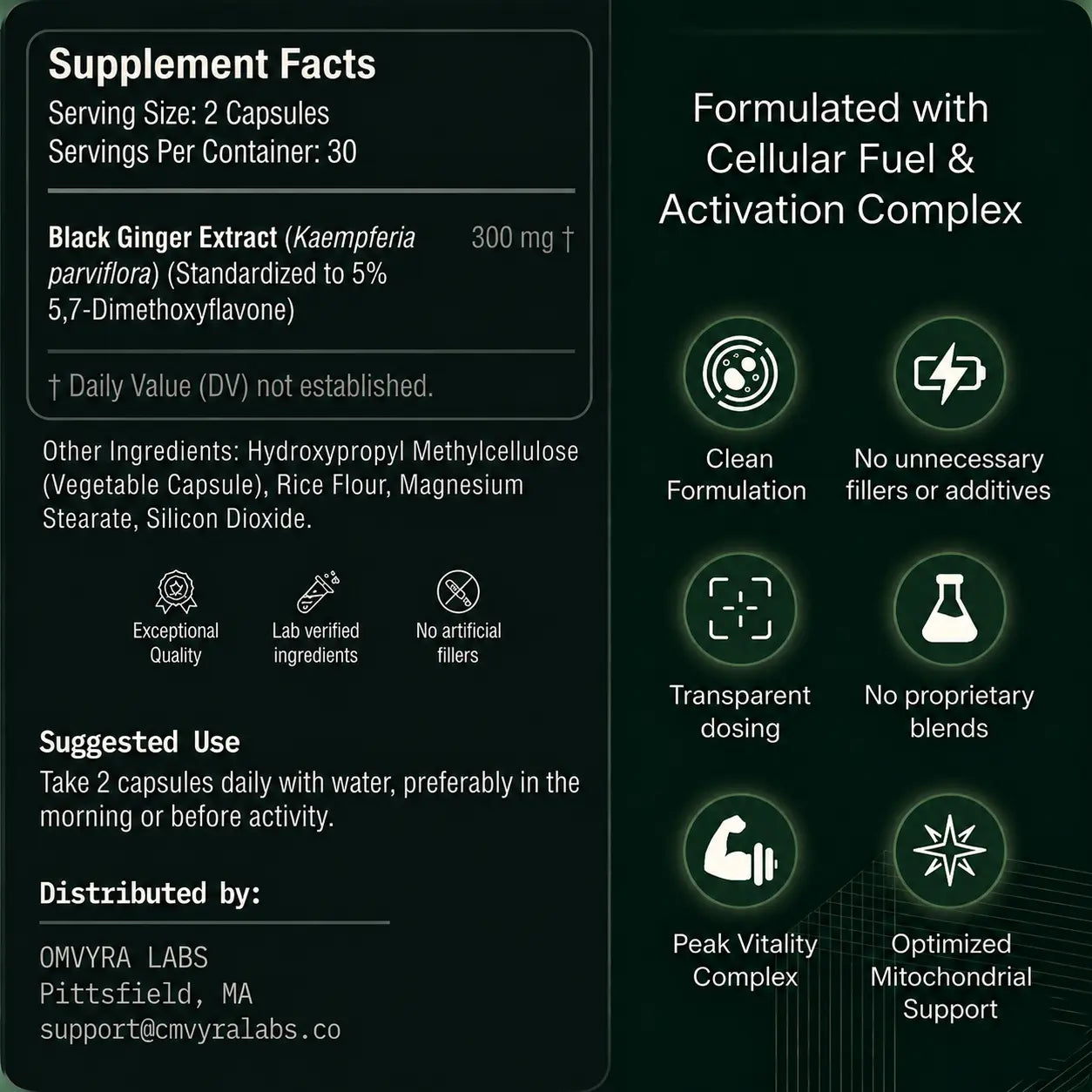 Omvyra Labs –  Black Ginger Complex™