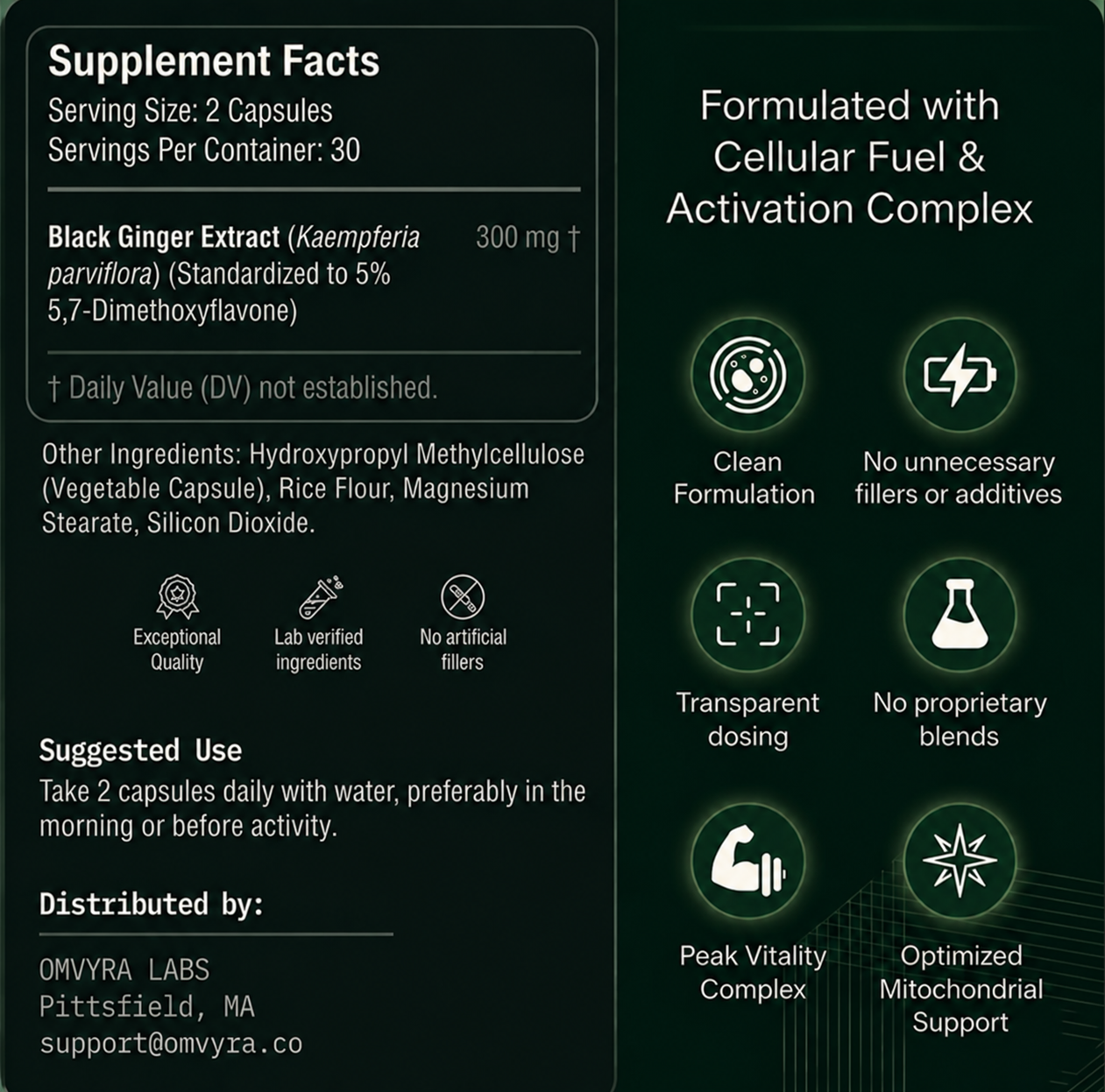 Omvyra™ –  Black Ginger Complex